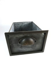 Nicole Galvanized Metal Bin Drawer Container Industrial Farmhouse Decorative 9in
