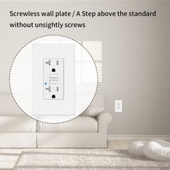 20AMP GFCI Outlet Receptacle Tamper Resistant ETL Listed White GFI TR WR GFCI