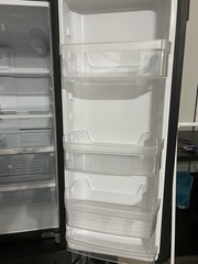 GE Gray 3-Door French Door Refrigerator w/ Ice Maker & Water Dispenser