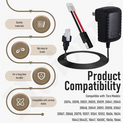 Toro Battery Charger Compatible With Lawn Mowers 30 Day Money Back Guarantee