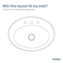 NEW CONDITION MOEN T6405 Belfield 8 in. 2-Handle Bathroom Faucet in Chrome