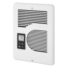 Cadet CEC163TW Energy Plus Electric Wall Fan Heater 5460BTU 220/120V – White