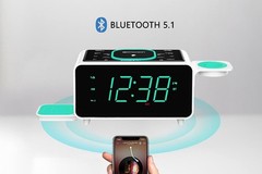 Smartset Dual Alarm Clock – Ultra Fast 15W Wireless Charging