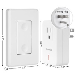 DEWENWILS Remote Control Outlet Wireless Electrical Plug in On Off Power Switch