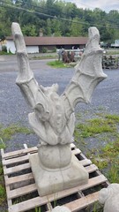 Concrete statue 54” LARGE GARGOYLE AS SHOWN .SOLD INDIVIDUALY
