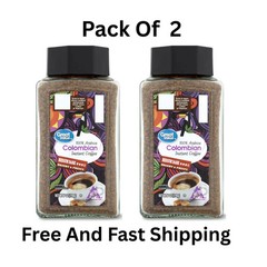 (Pack 2) Great Value 100% Arabica Colombian Instant Coffee,Medium-Dark Roast,7oz