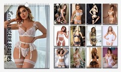 Hot Lace Lingerie Beauties Sexy Calendar 2025/26 Personalised