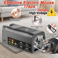 Upgraded Electronic Mouse Trap Control Kill Big Rat Pest Electric Rodent Zapper