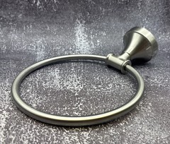 Towel Ring ~ Nickel Silver Color ~ No Screws
