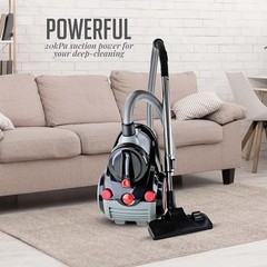 Ovente Electric Canister Vacuum Cleaner 1.5L, Lightweight, Portable, Corded