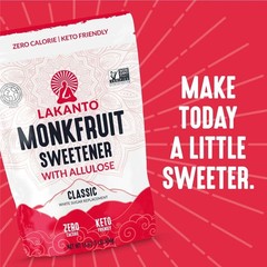 Lakanto Classic Monk Fruit Sweetener with Allulose, 1 lb, 1 Count