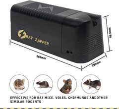 Upgraded Electronic Mouse Trap Control Kill Big Rat Pest Electric Rodent Zapper