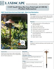Cast Source SLC Cast CCH1CB Classic Small China Hat Area-Path Light Bronze