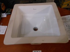 Porcher Marquee Undercounter Lavatory Medium Square Sink 12080-00.001 ( DN6293)