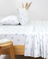 100% Cotton Sheets Fitted Flat Bed Sheets Twin,Twin XL,Full,Queen,King Size