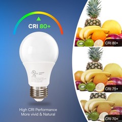 4/6/12/24Pack A19 LED Bulbs 15W 100W Equivalent Daylight 5000K, E26 Base 120V