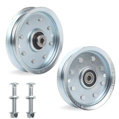 Easy Install 2-Pack 4 7/8″ Aluminum Idler Pulleys – Compatible with OEM Parts