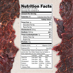 Hardtimes Handcrafted Beef Jerky- Original Flavor-8 oz. Jar