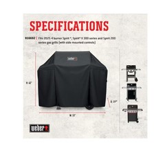 [SALE] Weber Spirit 400 Series 51-in W x 42-in H Black Gas Grill Cover
