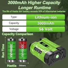 Upgraded 10Ah 7.5 Lithium-ion Battery For EGO 56V 56 Volt BA5600T BA4200 BA2800