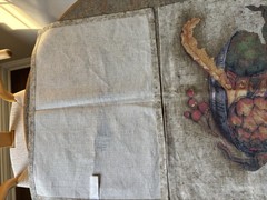 Anichini Set of 4 Linen Cotton Reversible Fruit Rectangular Placemats