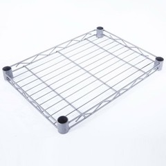 New Practical Modern Rectangle Carbon Steel Metal 4-Shelf Storage Rack Silver