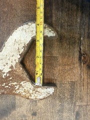 Huge 6 Lb 12 Oz Old Industrial Open End Wrench 18 3/4” Long 5/8” Thick