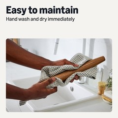 Wooden French Rolling Pin 17 in. Acacia Wood Nonstick Hand Wash Only