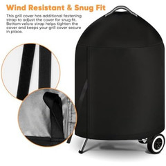 Grill Cover for Weber Charcoal Kettle- Heavy Duty Waterproof BBQ Cover 22″