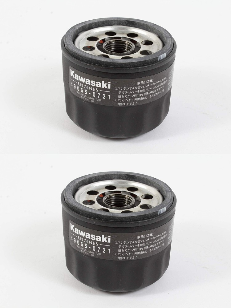 Kawasaki 49065-0721 Oil Filter Replaces 49065-7007 (2 Pack)