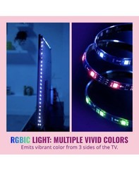 WiZ HDMI Sync Box W/TV Backlight, Multicolor LED, Wi-Fi, For 75″-85″ TVs New