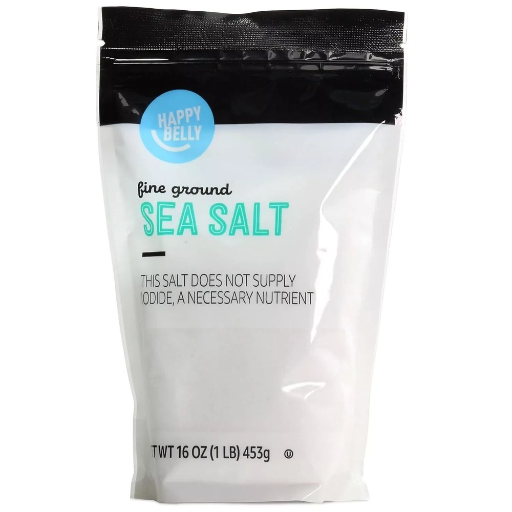 Sea Salt, Fine Ground, 1 pound (Pack of 1)