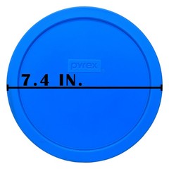 Pyrex 7402-PC 6/7 Cup Marble Blue Food Storage Replacement Lid (2-Pack)