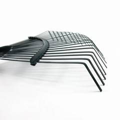 22 Teeth Heavy Duty Steel Metal Rake for Head High Carbon Steel Lawn Leaves-USA