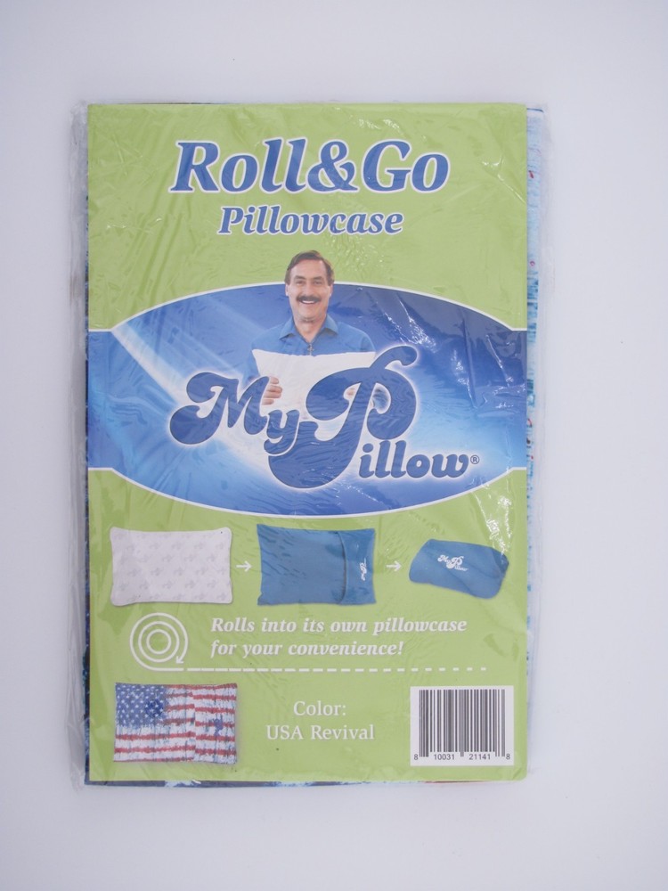 MyPillow Roll & Go Pillowcase 12×18 USA Revival New Travel Compact