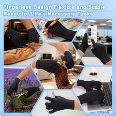 2-Pair Arthritis Compression Gloves- for Hand Arthritis, Carpal Tunnel Pain,