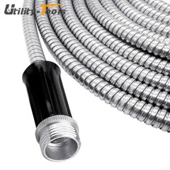 100ft 304 Stainless Steel Garden Hose Metal Heavy Duty Water Hoses Yard