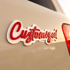 Custom Car Name Emblem Badge – Customized Text Names