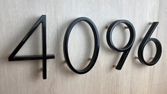 5″ Stainless Steel Floating House Number Outside, Metal Modern House Numbers
