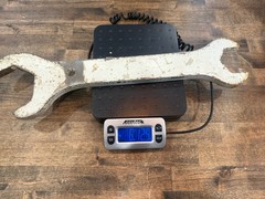 Huge 6 Lb 12 Oz Old Industrial Open End Wrench 18 3/4” Long 5/8” Thick