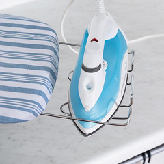 Folding Tabletop Ironing Board with Iron Rest Blue 32” L X 12” W Steel Frame