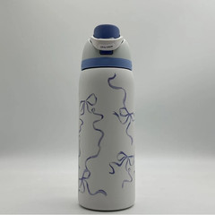 32 oz Owala Urban Outfitters Exclusive Tied 3D Printing FreeSip Blue Bow Bottle
