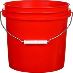 2 Gallon Food Grade BPA Free Plastic Buckets with Screw On Lids (Pack of 8)