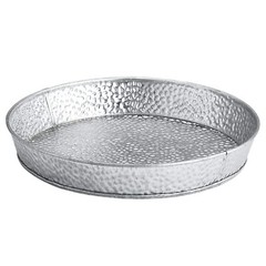 Gp8 Galvanized Collection Dinner Platter 81/4″ Dia. X 11/4″ Round Hand Wash Only