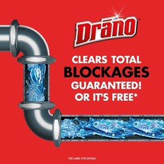 Drano Max Gel Drain Clog Remover, 32 oz – Unclogs Showers and Sinks.