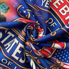 America 250th Anniversary Celebration Semicircle Fan Fence Flag – Non-Pleated