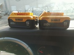 DEWALT DCB1104 12V/20V MAX Charger + 2x 20V 5Ah Batteries, 1-Bay