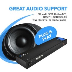 OREI HD-108 8 Port 1×8 1 In 8 Out HDMI Splitter Audio Video 1080P HD HDTV 3D DVD