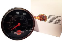 LavaLock 2-3/8″ BBQ smoker pit thermometer charcoal grill TEMP GAUGE 2-3/4 stem