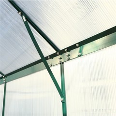 6.3’×4.2’×7′ Heavy Duty Walk-in Polycarbonate Greenhouse Kits for Outdoor Garden